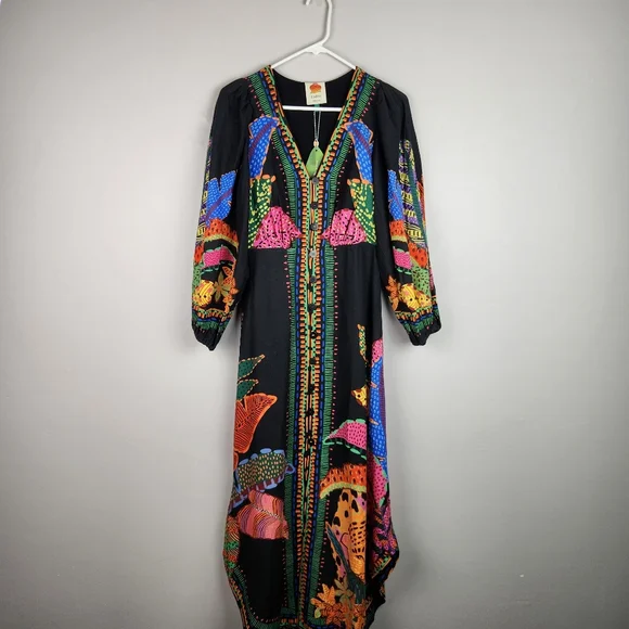 chinese dress ladies Farm Rio Women's Natural Skin Midi Dress main image 1